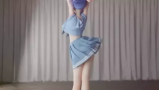 MMD R-18, anime, des filles dansent sexy (clip 114)