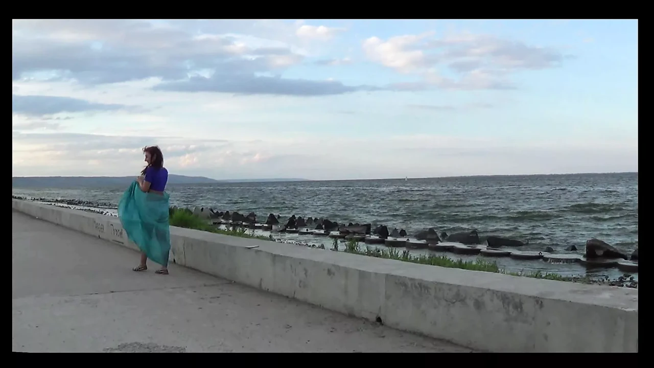 Dance on the Embankment of the Volga river