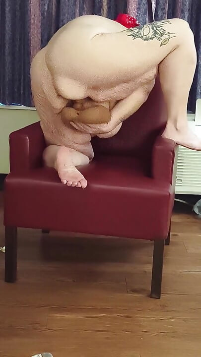 Fat Whore Rides You in the Chair Cums Squirting Everywhere