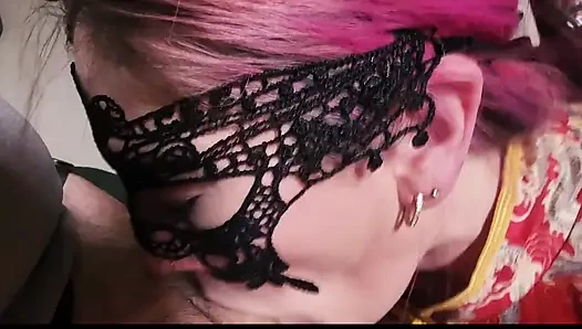 Little Asian Dress Blowjob with Swallow!