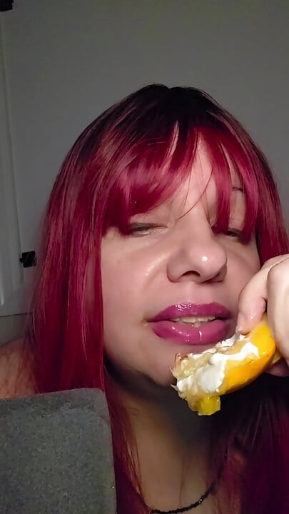 桃子和奶油ASMR