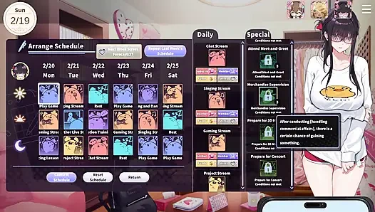 4 V-liebhaberin yui reibt ihn ein. Unser MC kommt rein und sieht, wie Yui masturbiert!