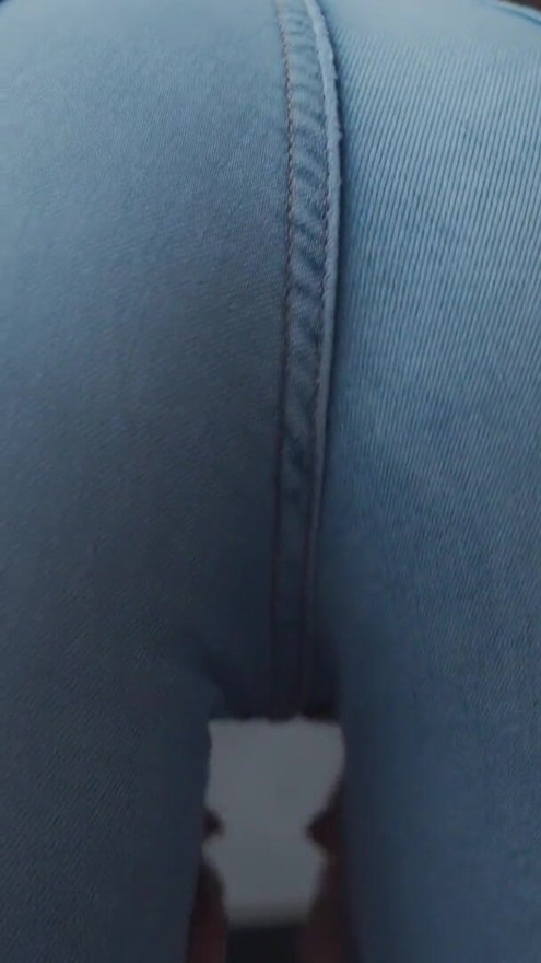 I'm sitting on your face with my ass in jeans and panties | Clip 1