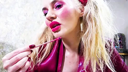 Bimbofizierung Lippennnose, sissy-sklavin WICHslippenstift