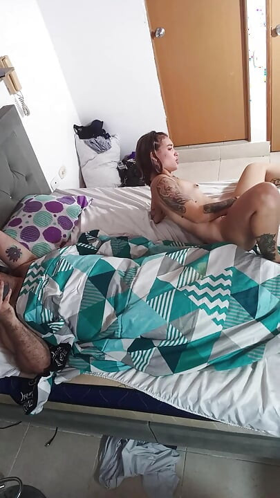 I masturbate my vagina in front of my husband.
