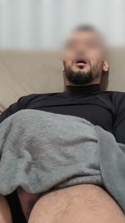 Big dick boy masturbating under the covers | Clip 2