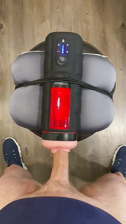 Spewing Cum with this Heated Pussy Toy