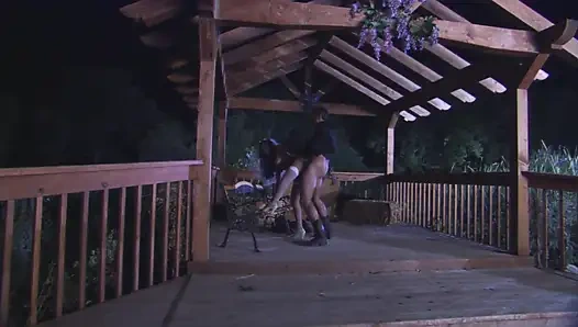 Yeni evli çift bal dolunaylarında şiddetle sikişiyor