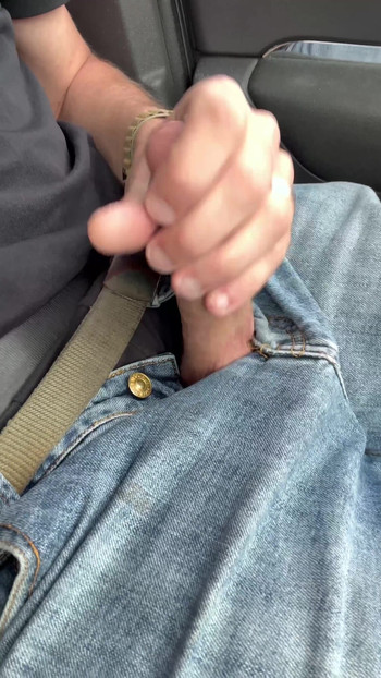 Key moment from "BeENJoY - Handjob in car and huge cumshot on the side of the road in front of the cars that put! Flash"