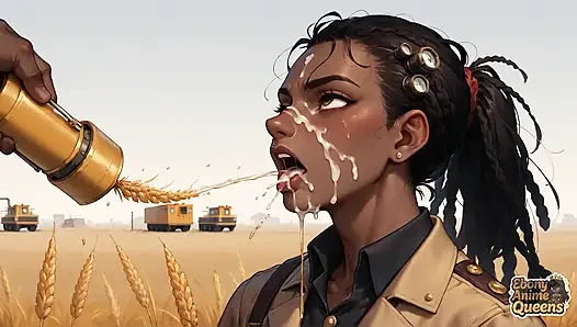 Zenci sirenin buğday tarlası baştan çıkarması - en iyi zenci xxx!
