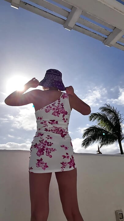 Standing Piss Through My Lace Thong on the Roof