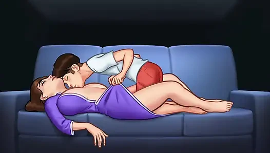 Ibu tiriku pengen di mana-mana, sangat nakal - kisah musim panas