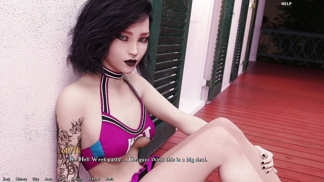 Being a Dik 15 - 18yo Goth Slut Gets Fucked at the College Party