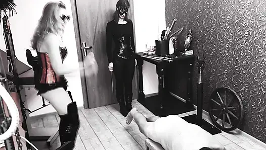 Çılgın binici kırbaçlama çifte sadizm