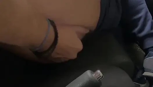 Fingering His Ass in Car