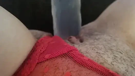 Aku lagi asik muasin memek muku pakai dildo sampai muncrat - pov