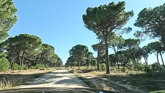 Ich traf eine Frau im wald und fickte sie, bis ich in ihren mund kam