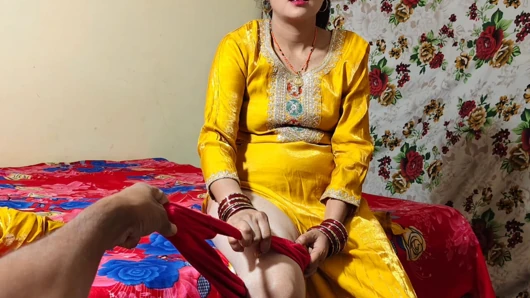 Cute Indian step sister takes off panties and gets pussy creampied.