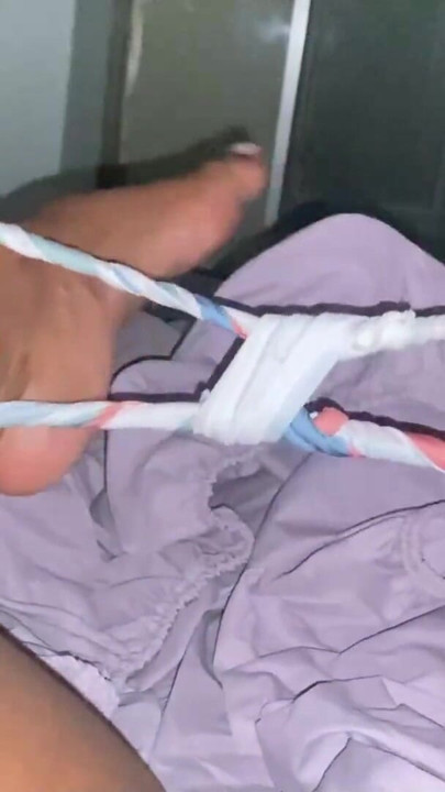 Neighbor sends me a video masturbating at the night when her husband is not home | Clip 1