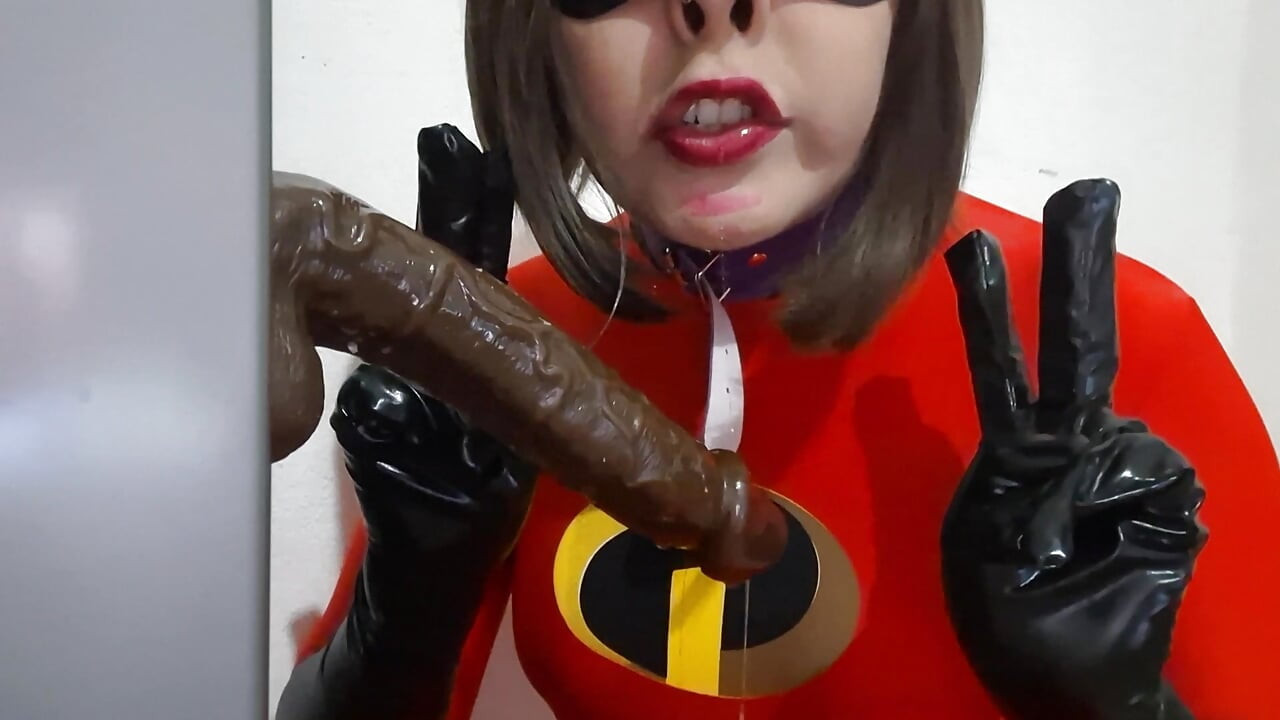 Cute Trap Elastic Whore Giving a Blowjob to BBC and Eating Cum after Deepthroat wearing a BDSM Nosehook