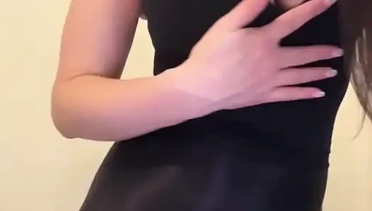 Stepmom with big tits sucks cock