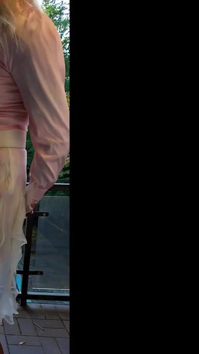 Epic moment from "Cumshot In Sheer Silk & Shiny Satin"