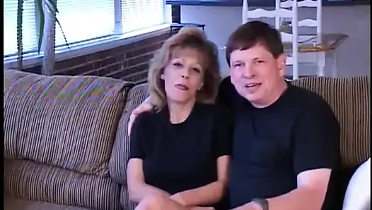 Hot blonde MILF with big round tits rides a hard cock
