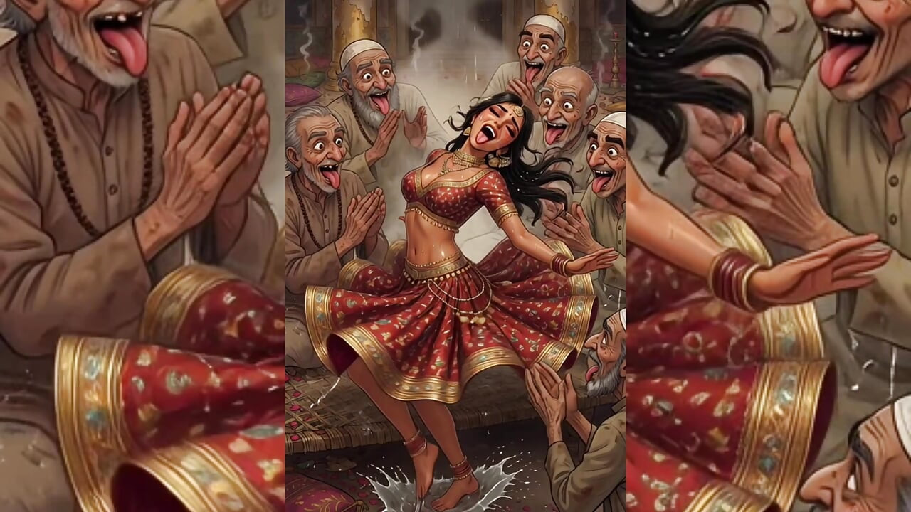 INDYJSKIE MILF i Bhabhi całkowicie zdominowane przez brudnych muzułmanów - grupowanie publiczne i korupcja
