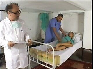 Male nurse gets to fuck this stunning blonde babe patient