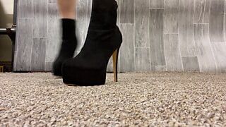 Walking in my high heel boots