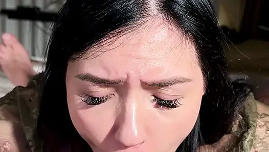 best pov blowjob . stepsis caught me alone
