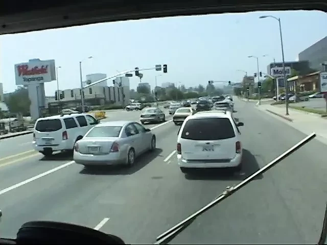 Three horny dudes invited redhead chick to drop off at her door in their bang van
