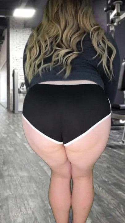 Emotional moment from "Hunk big ass big tits shemale flashing in the gym"