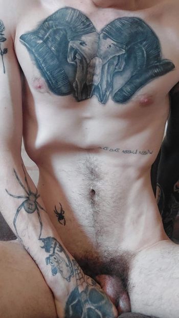 Tatted and slightly hairy