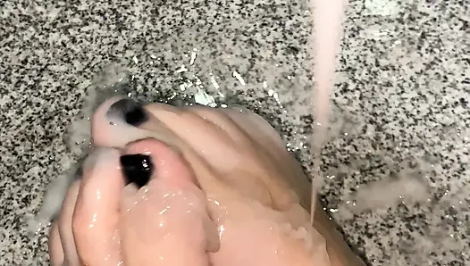 Sticky stuff on my feet