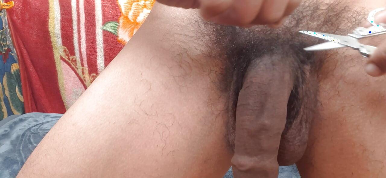 Hair Cutting Black Big Cock Handjob Desi Man Hair Remove