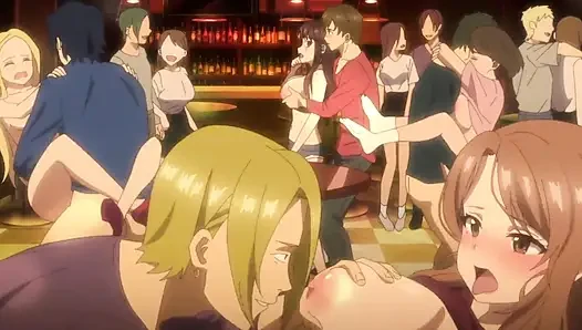 Couples on Swinger Party: First Orgy with my Perv Colleague - Anime Hent...