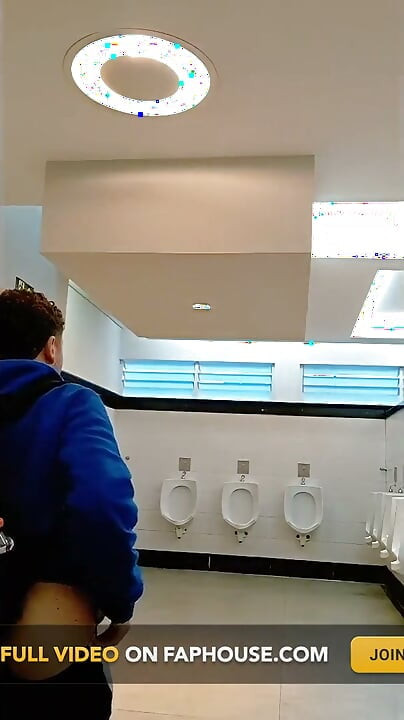 I Got Caught Showing off in the Men's Restroom with a Soft Cock and Almost Got Kicked Out