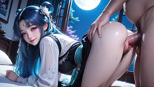 hot traditional Chinese style girl squeezes out your seed