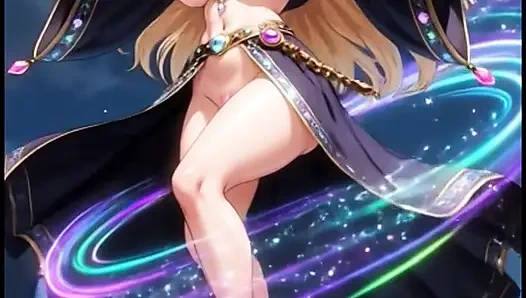 Девушки-колдуны танцуют в замке (Ai анимация)