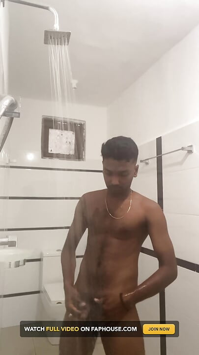 Sri Lankan Teen Boy Showered