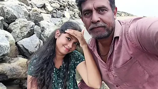 A mature man meets naive charity girl and fuck her in his lonely house