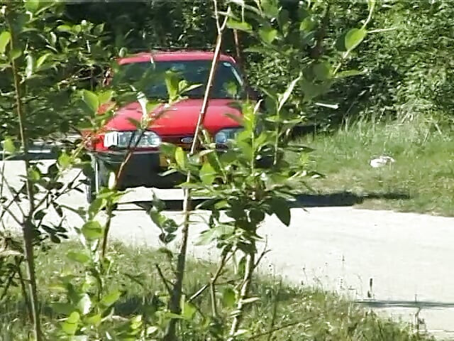 Milf taking car of a guy she just hit with her car