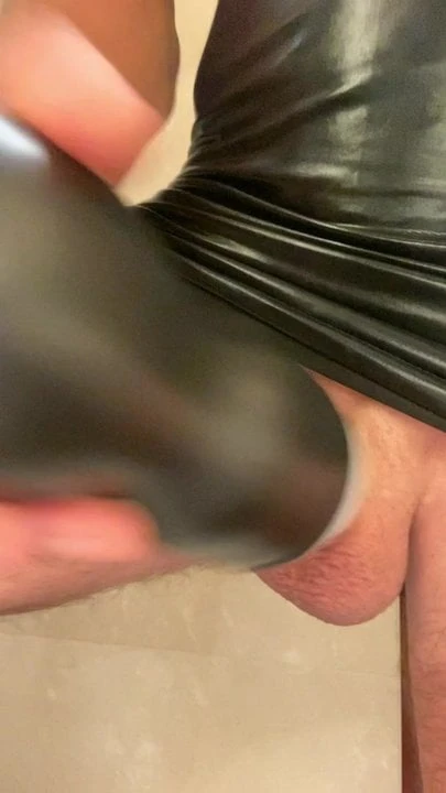 Shiny dress slut