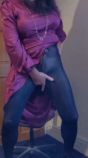 Memorable moment from "Cum in Tights"