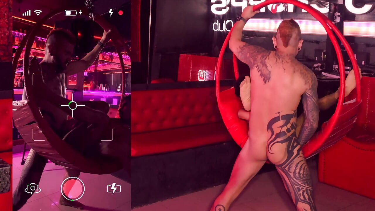 Having sex for the first time in the Sauna with a mexican with a piercing of his dick