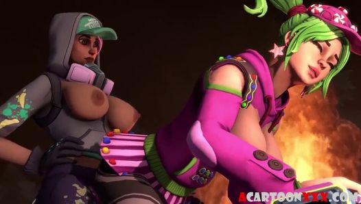 Overwatch e ragazze di Fortnite fanno sesso a pecorina