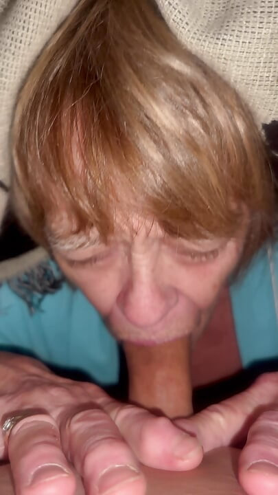 Slave Sucks cock