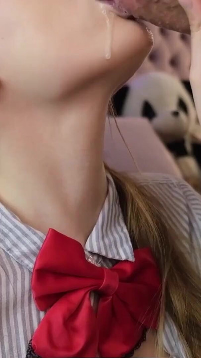 juicy blowjob in school uniform | Clip 1