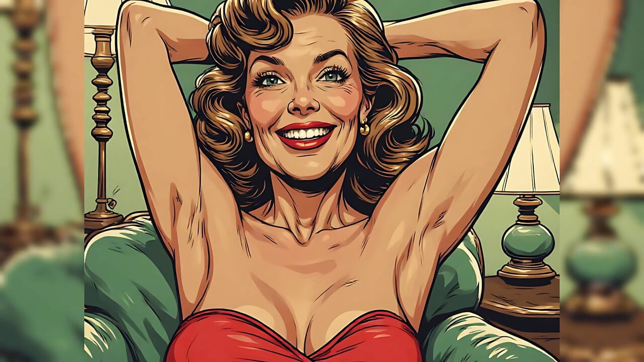Vintage Pin up Babe Art